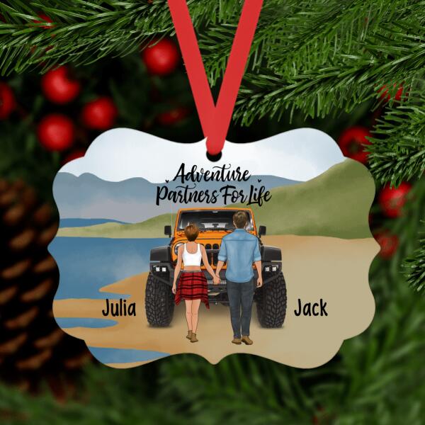 Personalized Metal Ornament, Couple Holding Hands, Relationship Goals, Gift For Car Lovers