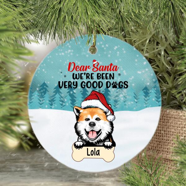Personalized Ornament, Dear Santa Define Naughty, Christmas Gift For Dog and Cat Lovers