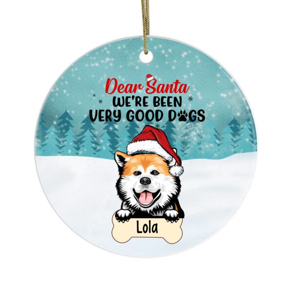 Personalized Ornament, Dear Santa Define Naughty, Christmas Gift For Dog and Cat Lovers
