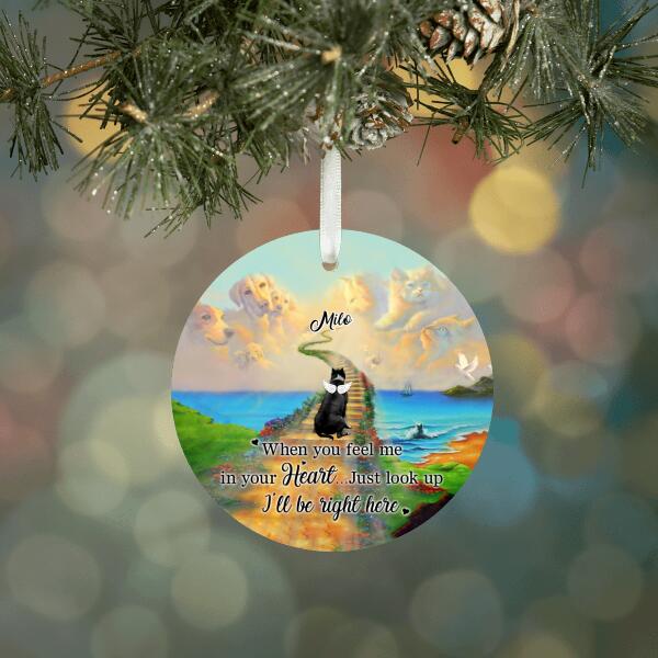 Personalized Metal Ornament, Memorial Dog, Christmas Custom Gift For Dog Lovers
