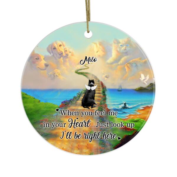 Personalized Metal Ornament, Memorial Dog, Christmas Custom Gift For Dog Lovers