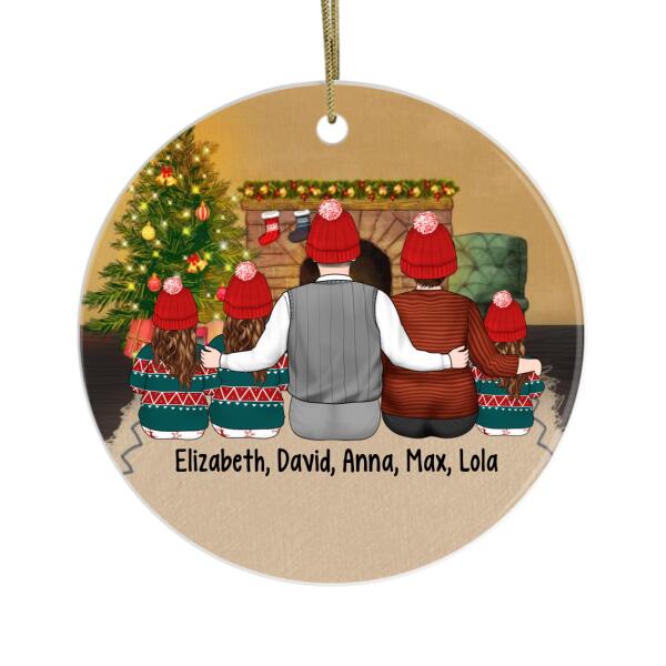 Grandparent With Kids - Christmas Personalized Gifts Custom Ornament For Kids And Grandparents