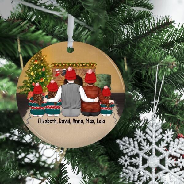 Grandparent With Kids - Christmas Personalized Gifts Custom Ornament For Kids And Grandparents