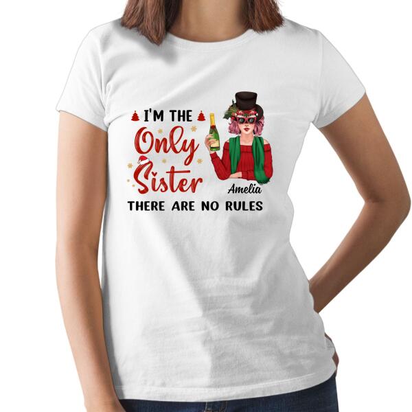 Personalized Shirt, Siblings Sister Matching Christmas Shirts, Family Holiday Gift
