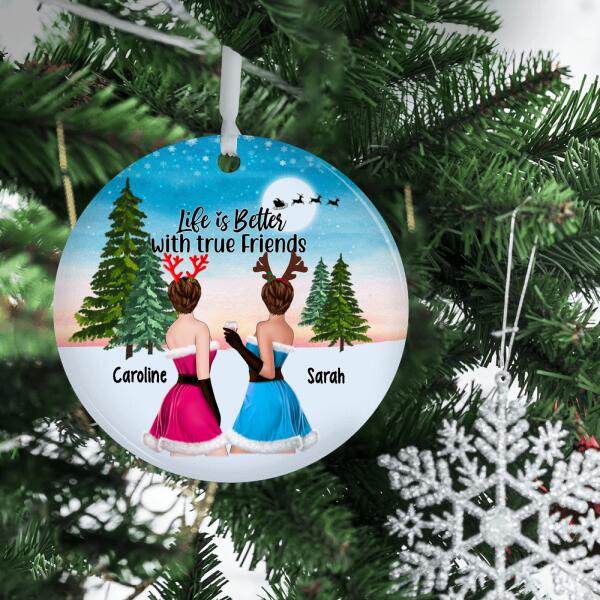 Personalized Ornament, Christmas Besties - Gift For Sisters, Best Friends