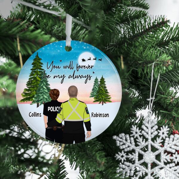 Personalized Ornament, First Responder Couple - Gift For Christmas