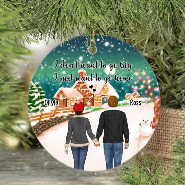 Personalized Ornament, Standing Couple and Family, Christmas Gift For Couples