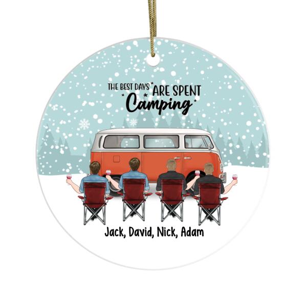 Personalized Ornament, Camping Partners - Couple and Friends Gift, Christmas Gift For Campers