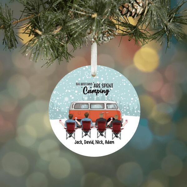 Personalized Ornament, Camping Partners - Couple and Friends Gift, Christmas Gift For Campers