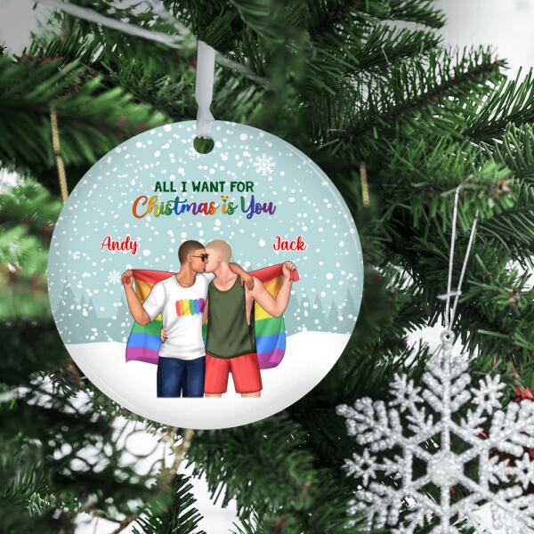 Personalized Ornament, Our First Christmas Together, Christmas Gift For LGBT Couple