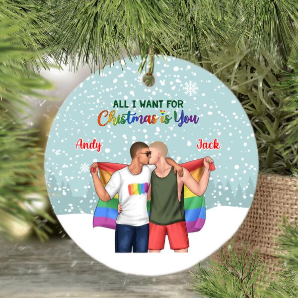 Personalized Ornament, Our First Christmas Together, Christmas Gift For LGBT Couple