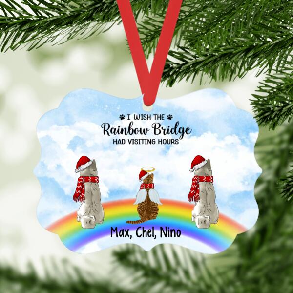Personalized Ornament, Rainbow Bridge, Memorial Gift For Dog/Cat Loss, Christmas Gift For Dog/Cat Lovers