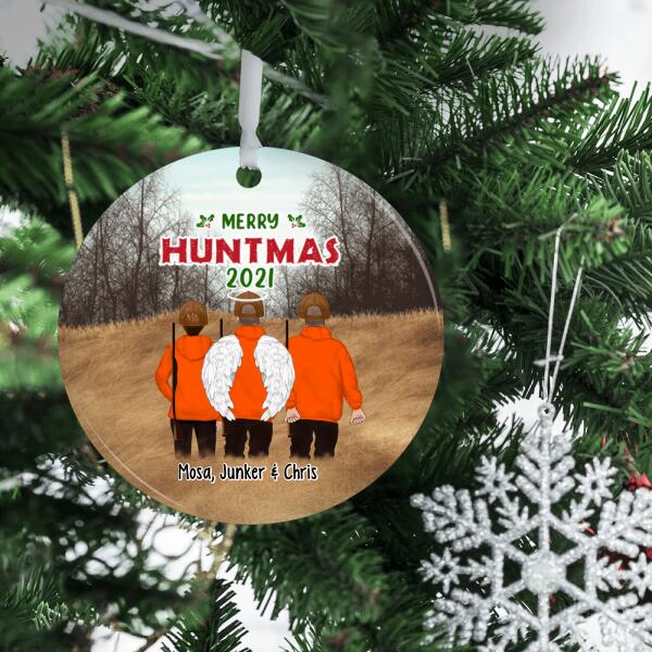 Personalized Ornament, Parents and Son Hunting Partners, Gift for Christmas