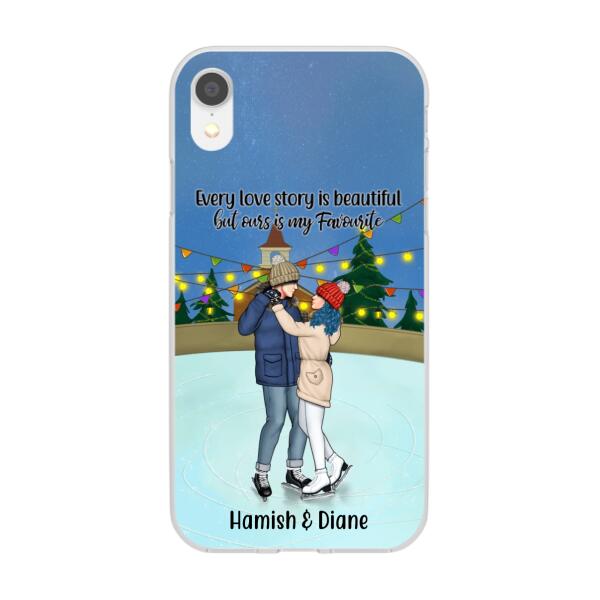 Personalized Phone Case, Ice Skating Partners for Life, Gift for Ice Skating Couple