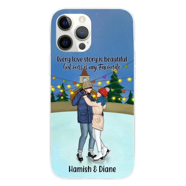 Personalized Phone Case, Ice Skating Partners for Life, Gift for Ice Skating Couple