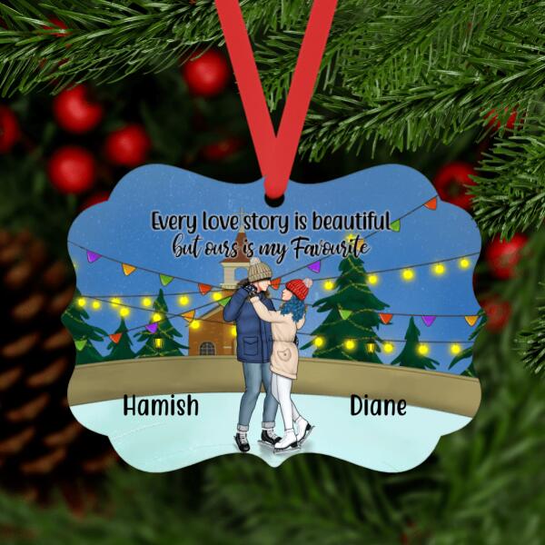 Personalized Ornament, Ice Skating Partners for Life, Gift for Ice Skating Couple