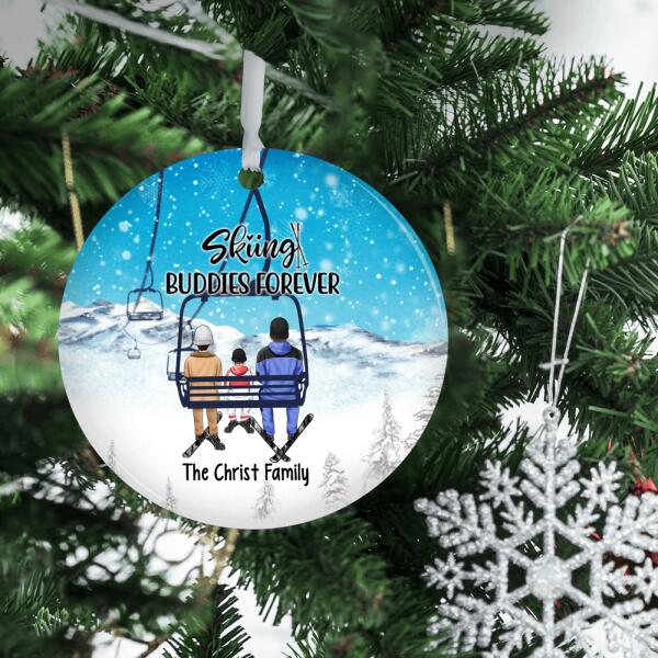 Personalized Ornament, Ski Lift Family, Gift For Winter And Ski Lift Lovers