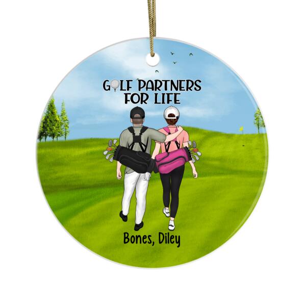 Personalized Ornament, Golf Couple And Partners, Gifts For Golf Lovers