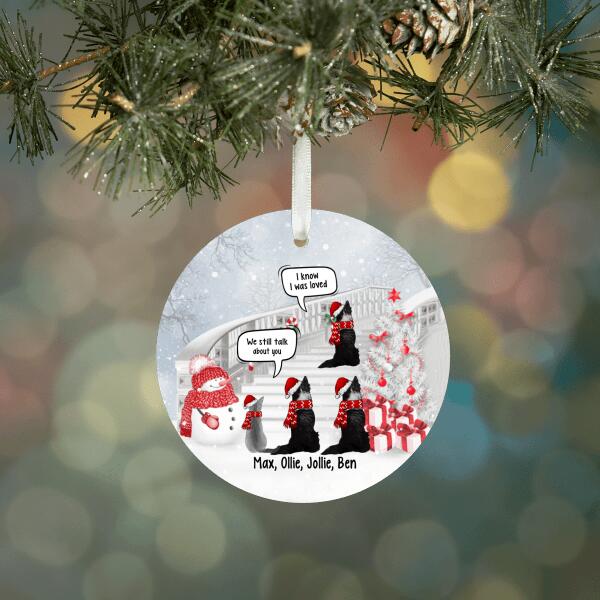 Personalized Ornament, We Still Talk About You, Memorial Gift, Christmas Gift For Dog Loss, Cat Loss