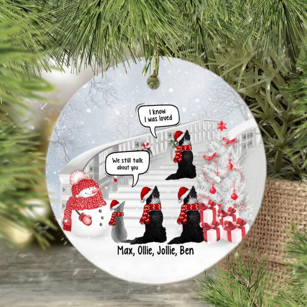 Personalized Ornament, We Still Talk About You, Memorial Gift, Christmas Gift For Dog Loss, Cat Loss