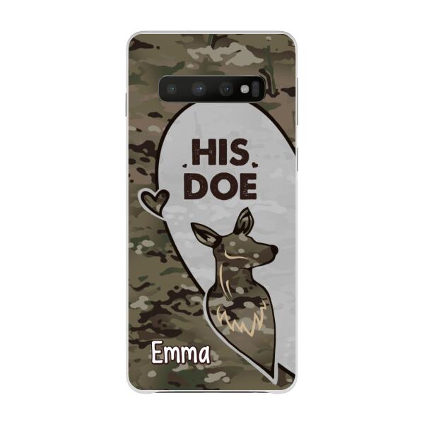 Personalized Phone Case, Deer Hunting Couple, Christmas Gift For Hunters, Couple