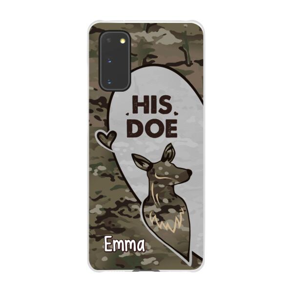 Personalized Phone Case, Deer Hunting Couple, Christmas Gift For Hunters, Couple