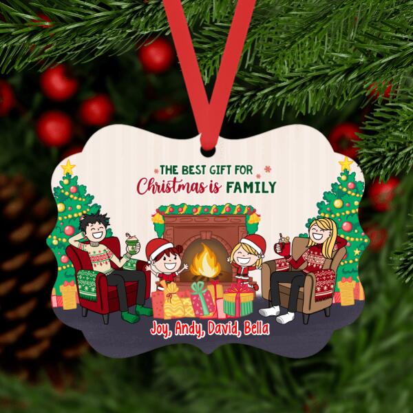 Personalized Ornament, Family Is The Greatest Christmas Gift, Christmas Gift For Whole Family