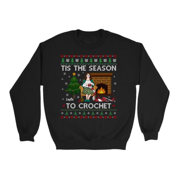 Personalized Shirt, Christmas Gift For Crocheting Fans, Tis The Season To Crochet