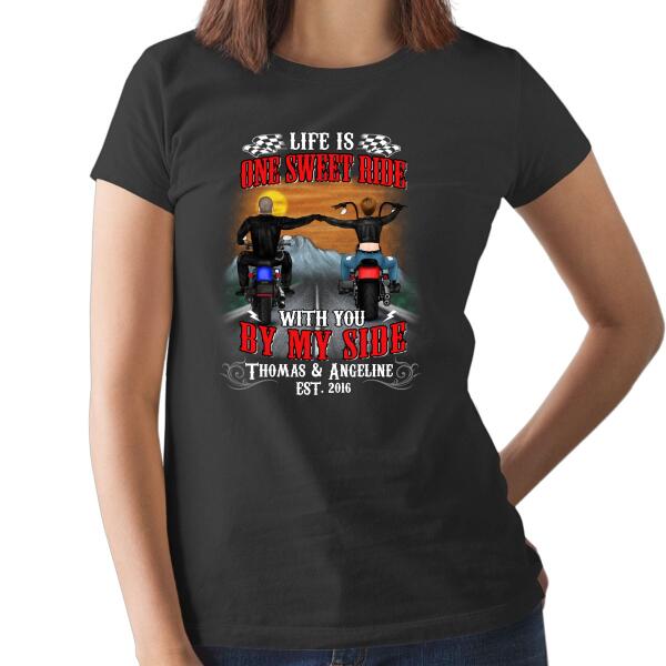 Personalized Shirt, Happily Married And Loying Every Mile Of It, Gift For Motorcycle Lovers