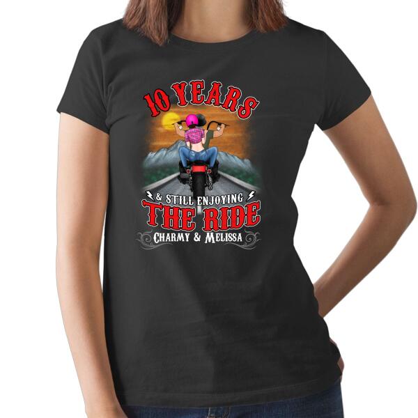 Personalized Shirt, Still Enjoying The Ride After Years, Gift For Motorcycle Lovers