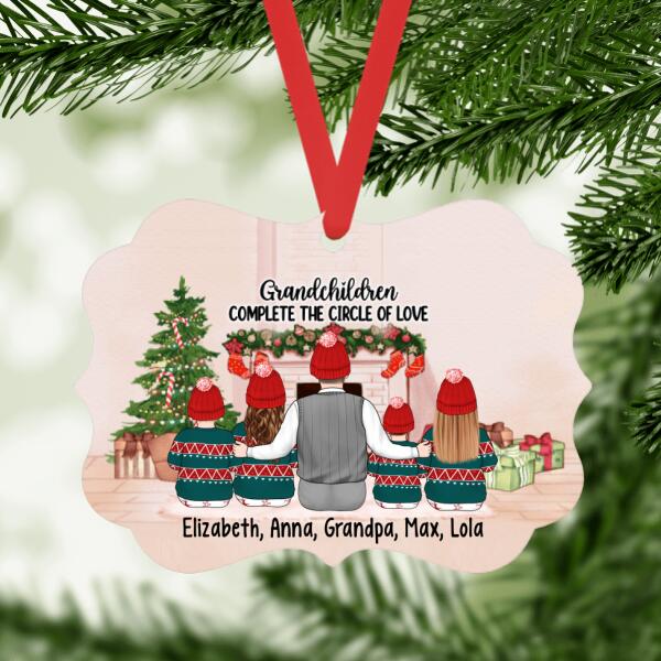 Complete the Circle of Love - Christmas Personalized Gifts Custom Ornament for Son for Granddaughter