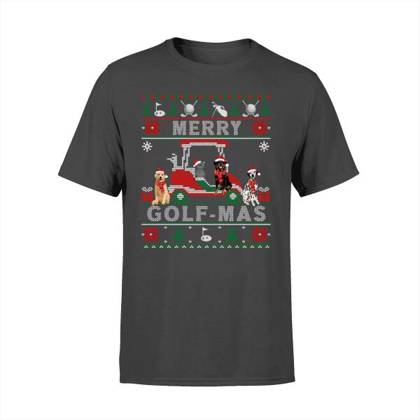Personalized Shirt, Oh What Fun It Is To Ride, Christmas Gift For Golfing Lovers, Dog And Cat Lovers