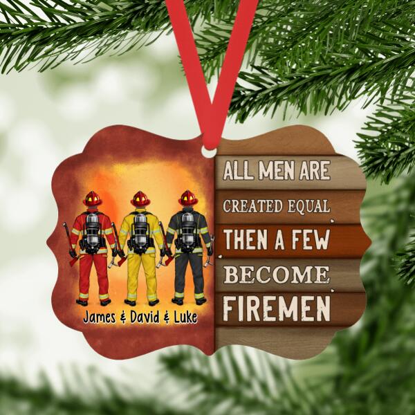 Personalized Ornament, Saving Lives Together - Firefighter Couple And Friends Gift, Christmas Gift For Firefighters
