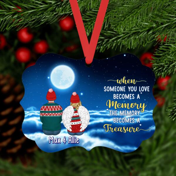 Personalized Ornament, Up To 6 People, When Someone You Love Becomes A Memory The Memory Becomes A Treasure, Christmas Gift, Memorial Gift For Loss Of Family And Friends