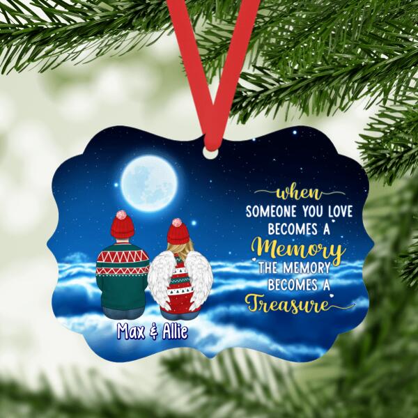 Personalized Ornament, Up To 6 People, When Someone You Love Becomes A Memory The Memory Becomes A Treasure, Christmas Gift, Memorial Gift For Loss Of Family And Friends