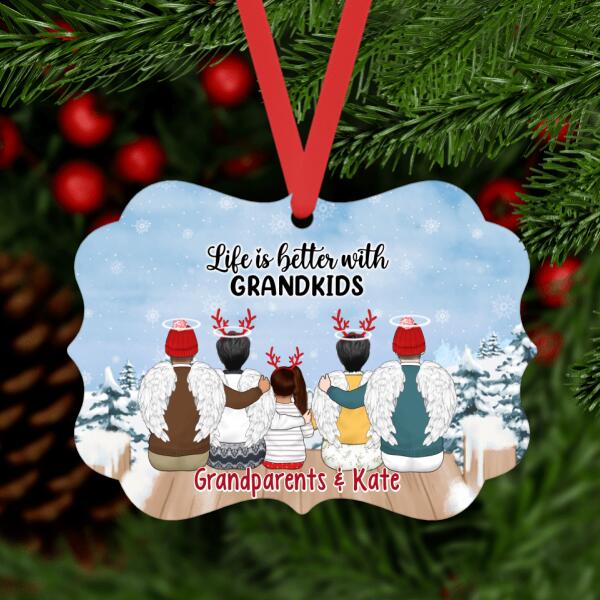 Life Is Better with Grandkids - Christmas Personalized Gifts Custom Ornament for Grandparents, Memorial Gifts