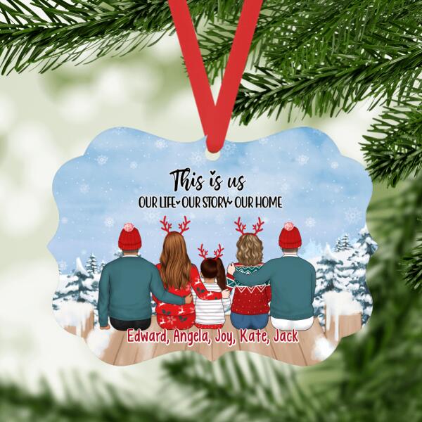 This Is Us Our Life Story Home - Christmas Personalized Gifts Custom Ornament for Family