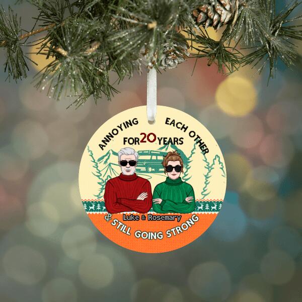 Personalized Ornament, Gift For Family And Friends, Camping Couple, Annoying Each Other And Still Going Strong