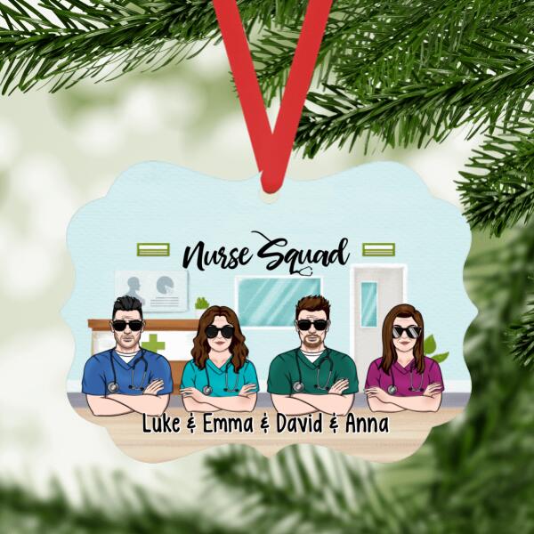 Personalized Ornament, Not All Heroes Wear Capes, Christmas Gift For Nurses, Couple, Best Friends
