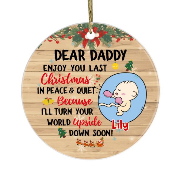 Letter to Mom and Dad from Daughter - Christmas Personalized Gifts Custom  Ornament for Family for Mom