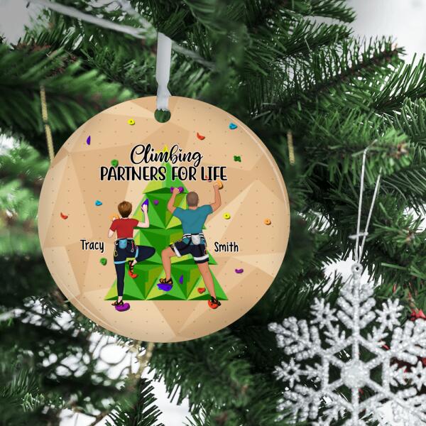 Personalized Ornament, Climbing Partners For Life, Gift for Climbers