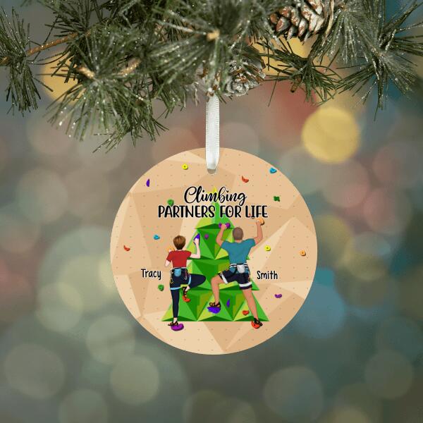 Personalized Ornament, Climbing Partners For Life, Gift for Climbers
