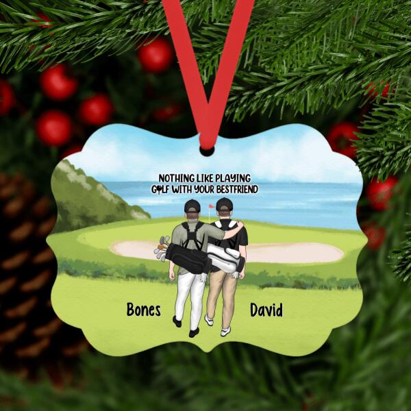 Personalized Ornament, Golf Couple, Sisters And Friends, Christmas Gift For Golf Lovers