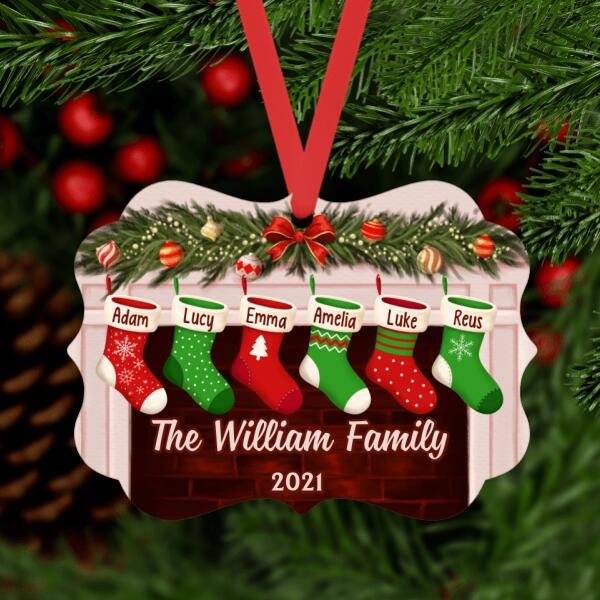 Personalized Christmas Stocking Family Print With Names, Family Christmas  Gifts 2023, Family Christmas Decorations - Best Personalized Gifts for