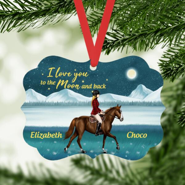 Personalized Ornament, Thank God for Horses And Friends, Gift For Horse Lovers