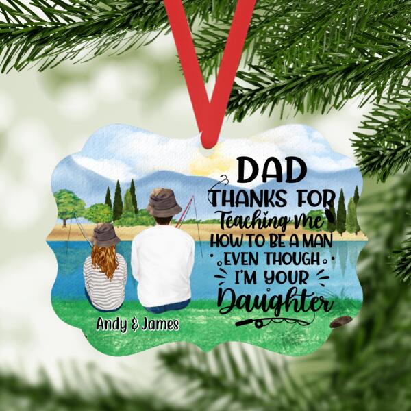 Fishing Father and Daughter - Personalized Gifts Custom Fishing