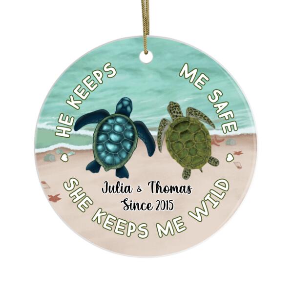 Personalized Ornament, So Many In The Sea, Turtle Couple, Christmas Gift For Him, Her, Couple