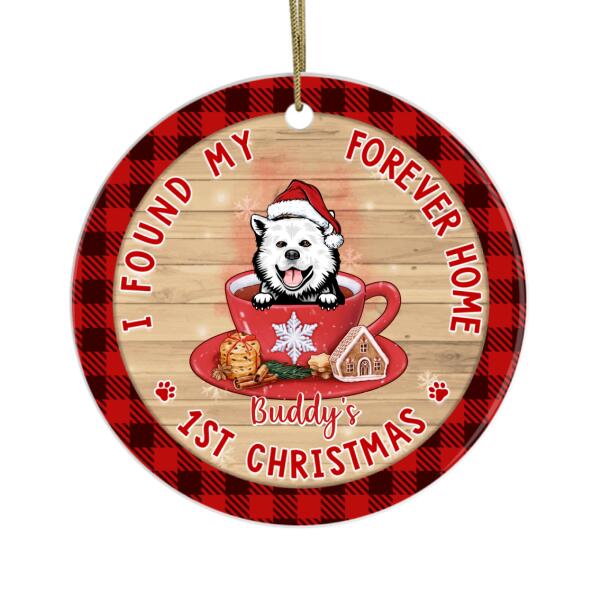 Personalized Ornament, Christmas Gift For Dog Lovers, Cat Lovers, I Found My Forever Home, Dog's First Christmas