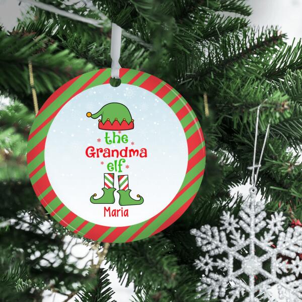 Personalized Ornament, Christmas Gift For Family And Friends, Elf Family Members