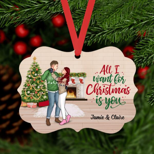 Personalized Ornament, Couple Dancing At Christmas, Christmas Gift For Him, Her, Couple, Family